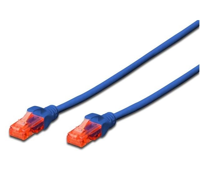 Патч-корд DIGITUS CAT 6 UTP, AWG 26/7 CCA PVC 1м синий (DK-1612-010/B) фото 1