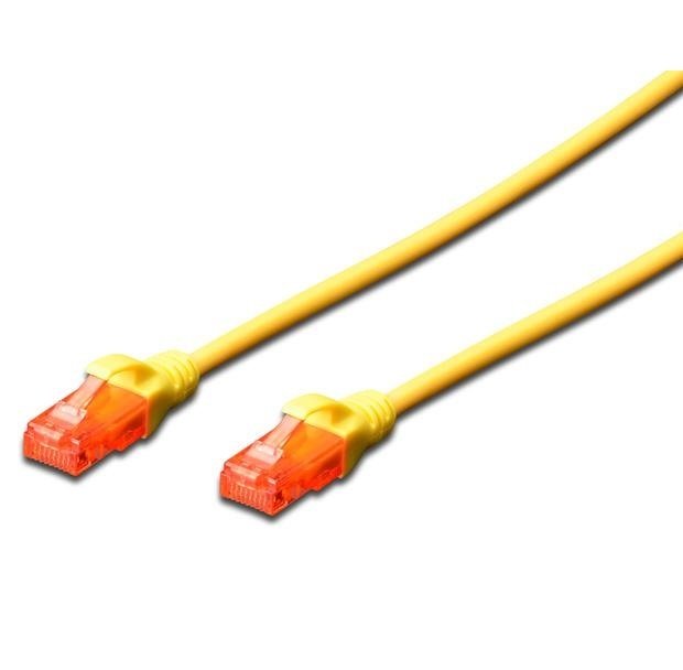 Патч-корд DIGITUS CAT 6 UTP, 1м, AWG 26/7, CCA, PVC, желтый фото 1