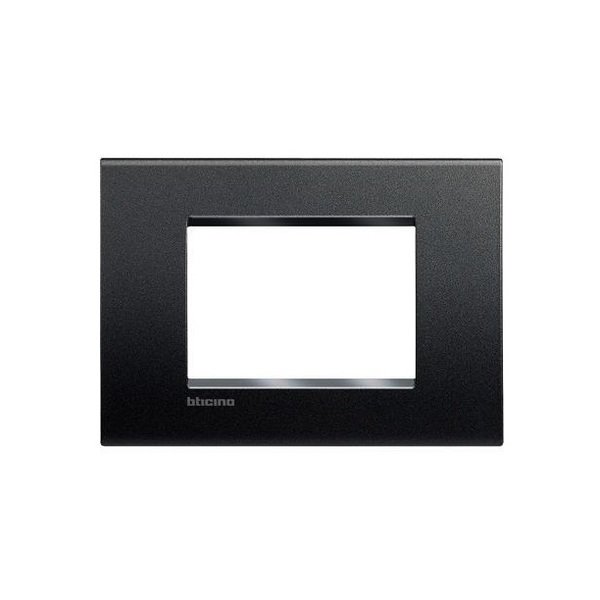 

Рамка Legrand Bticino LivingLight 3 модуля, Антрацит