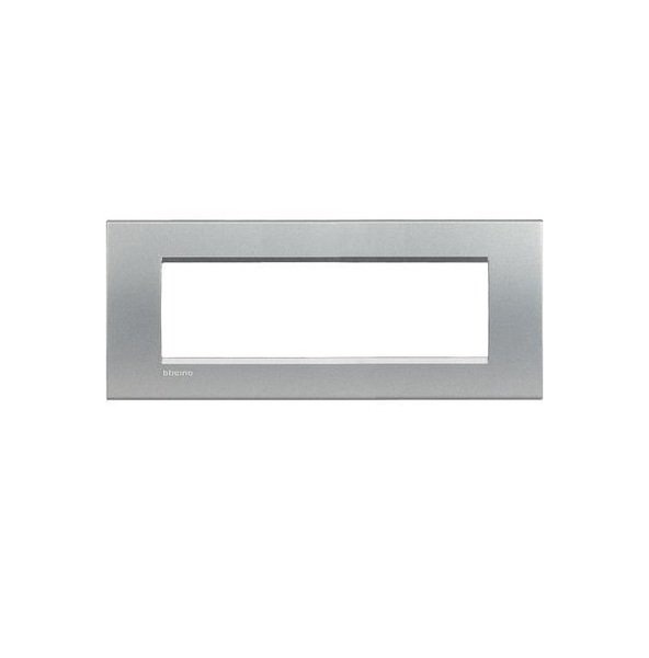 

Рамка Legrand Bticino LivingLight 7 модулей, Алюминий