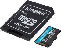 Карта пам`яті Kingston microSDXC 128GB Canvas Go Plus 170R A2 U3 V30 + Адаптер (SDCG3/128GB)