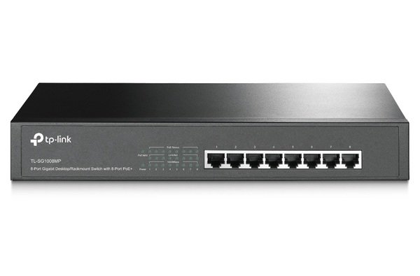 

Коммутатор TP-LINK TL-SG1008MP 8x1GE/PoE 126W неуправляемый Rack