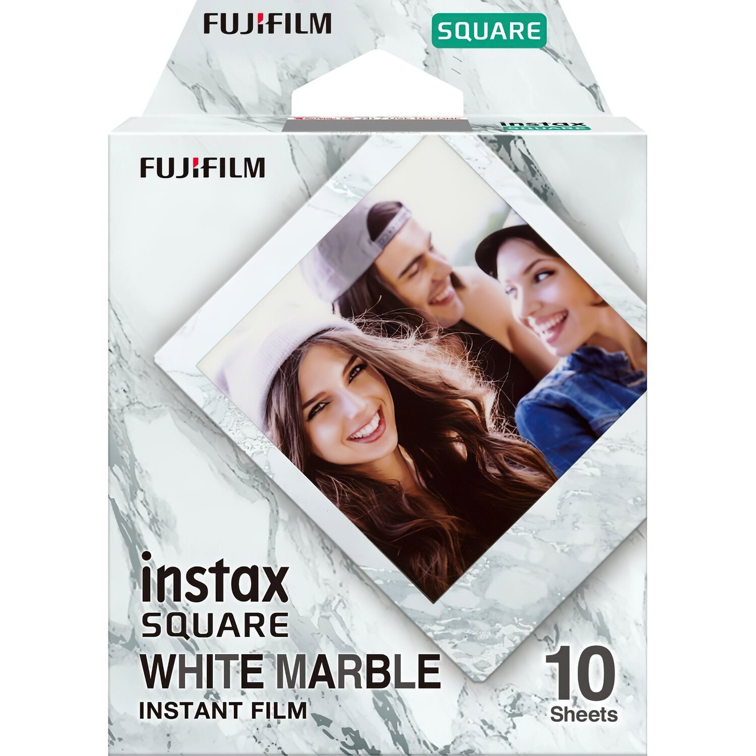 Фотобумага Fujifilm INSTAX SQUARE WHITE MARBLE (86х72мм 10шт) фото 
