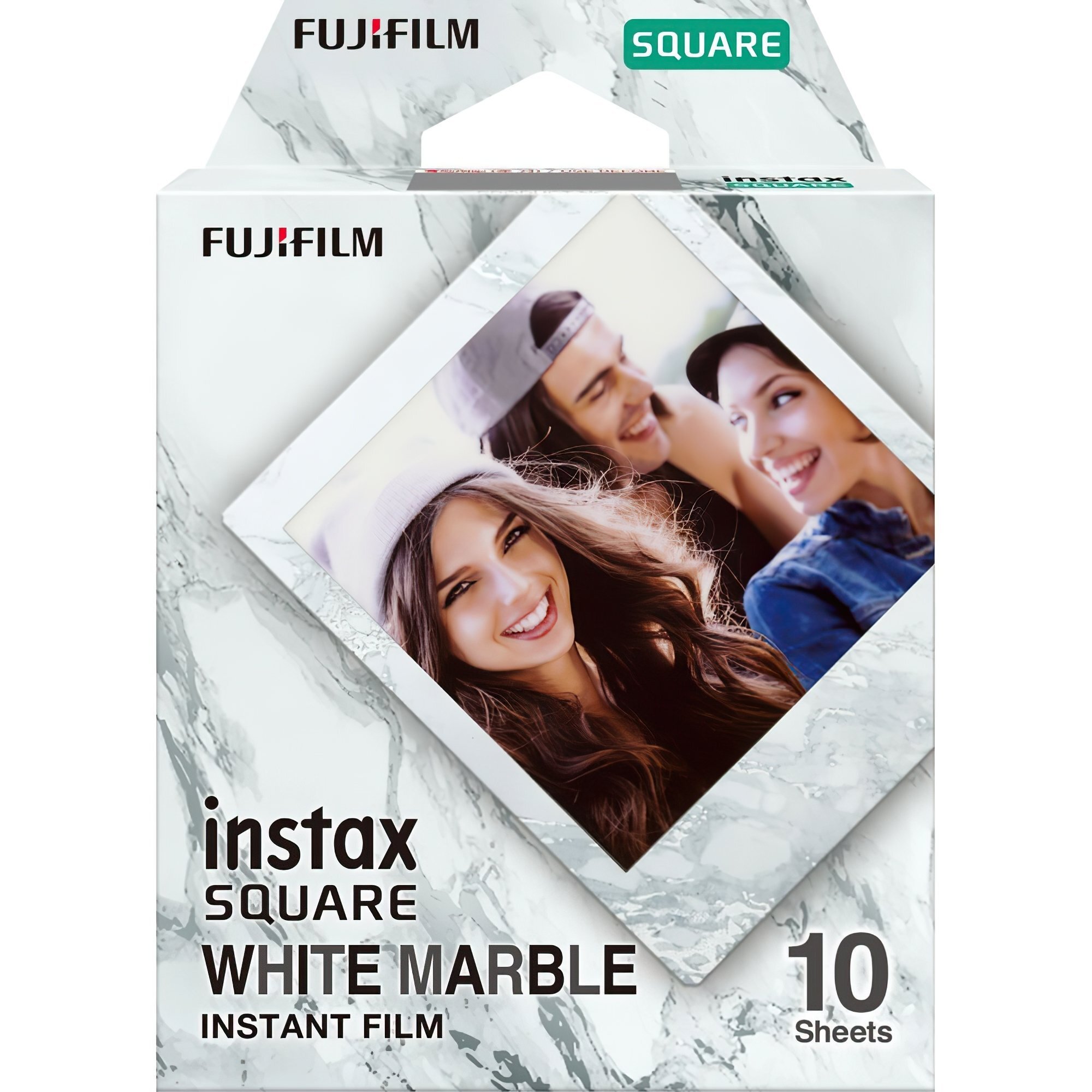 Фотобумага Fujifilm INSTAX SQUARE WHITE MARBLE (86х72мм 10шт) фото 1