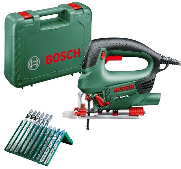 Электролобзик Bosch Universal PST 800 PEL Compact + набор пилочек (10 шт)