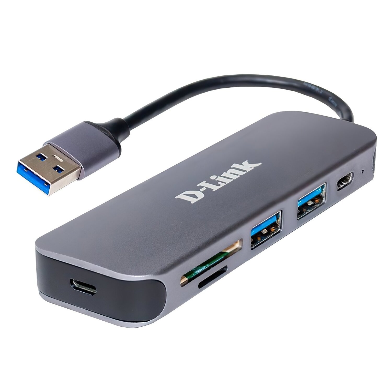 USB-хаб D-Link DUB-1325 2xUSB3.0 1xUSB Type-C 1xSD 1x-microSD USB 3.0 (DUB-1325) фото 