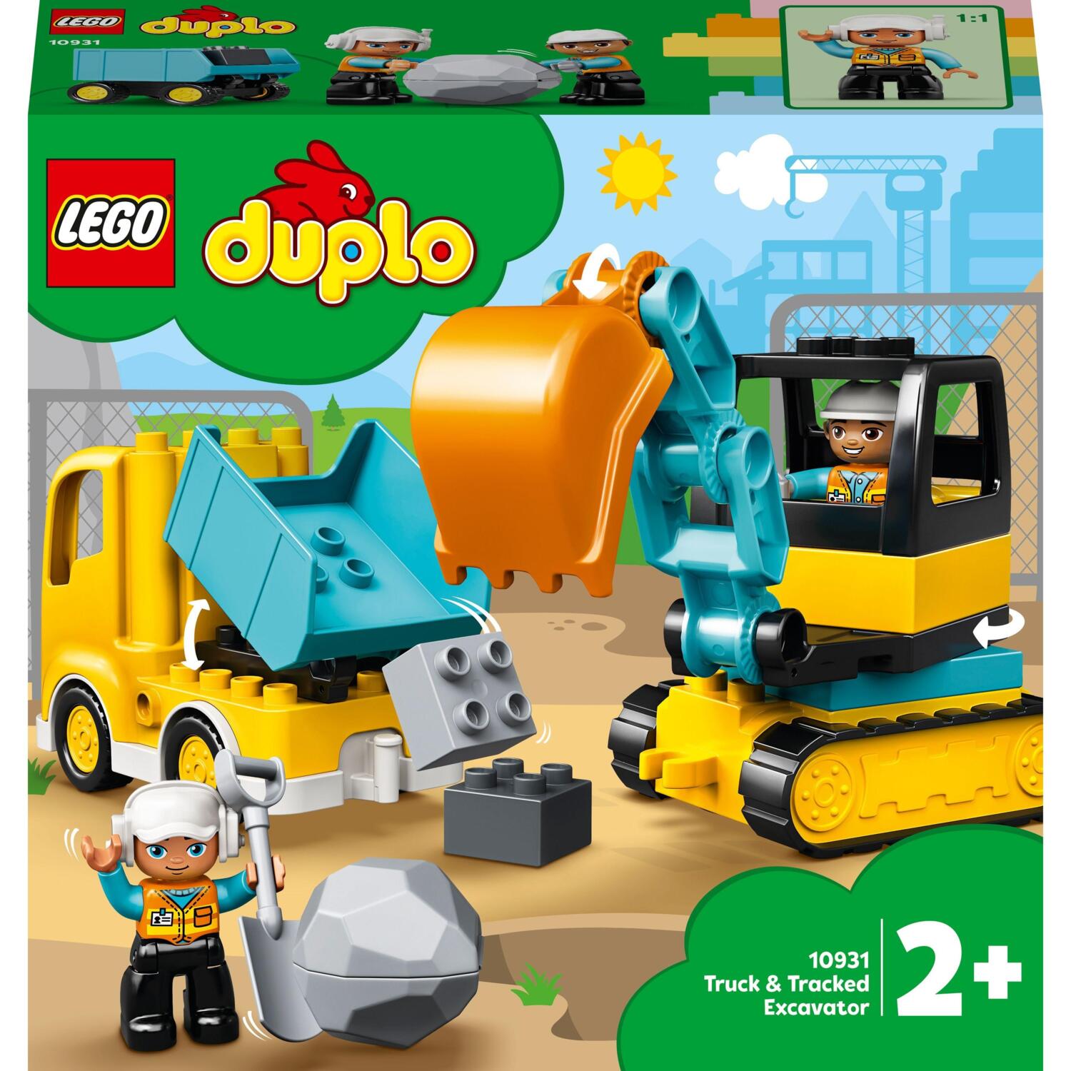 LEGO 10931 DUPLO Town Вантажівка та гусеничний екскаваторфото