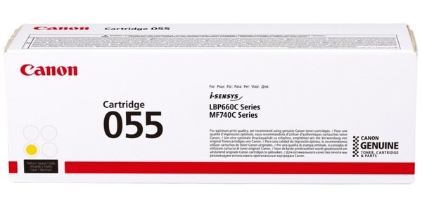 

Картридж лазерный Canon 055 MF742/744/746, LBP663/664 Yellow, 2100 стр (3013C002)