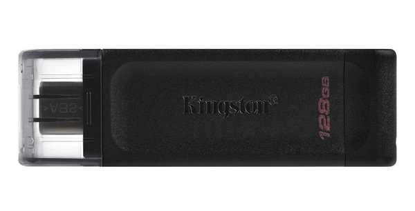 Акція на Накопитель USB-C 3.2 Kingston DT70 128GB (DT70/128GB) від MOYO