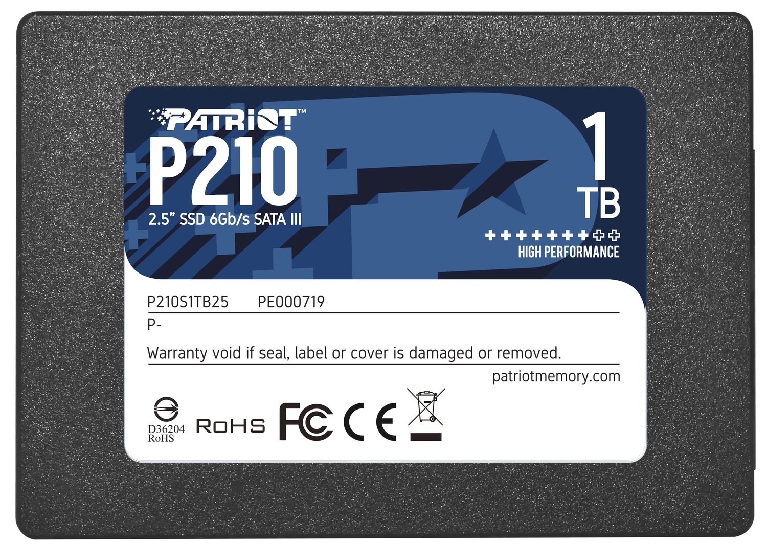 SSD накопичувач Patriot 2.5&quot; 1TB SATA TLC P210фото