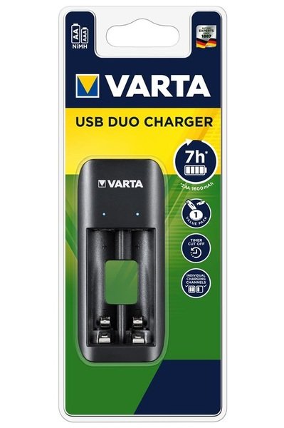 

Зарядное устройство VARTA Value USB Duo Charger, для АА/ААА аккумуляторов (57651101401)