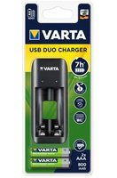 Зарядний пристрій VARTA Value USB Duo Charger + Акумулятор NI-MH AAA 800 мАг, 2 шт. (57651201421)