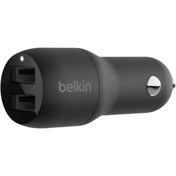 Акція на Автомобильное ЗУ Belkin Car Charger 24W Dual USB-A Black від MOYO