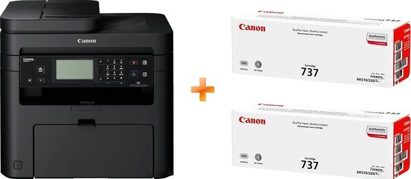 Акція на МФУ лазерное Canon i-SENSYS MF237w c Wi-Fi (бандл c 2 картриджами) від MOYO