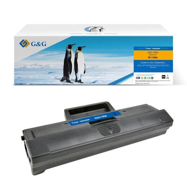 

Картридж G&G для HP 106A M107a/107r/107w/135a/135r/135w/137fnw W1106A Black (G&G-106A)