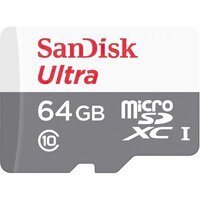 Карта памяти SanDisk microSDHC 64GB C10 UHS-I R100MB/s Ultra (SDSQUNR-064G-GN3MN)