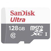 Карта пам`яті SanDisk microSDHC 128GB C10 UHS-I R100MB/s Ultra (SDSQUNR-128G-GN6MN)