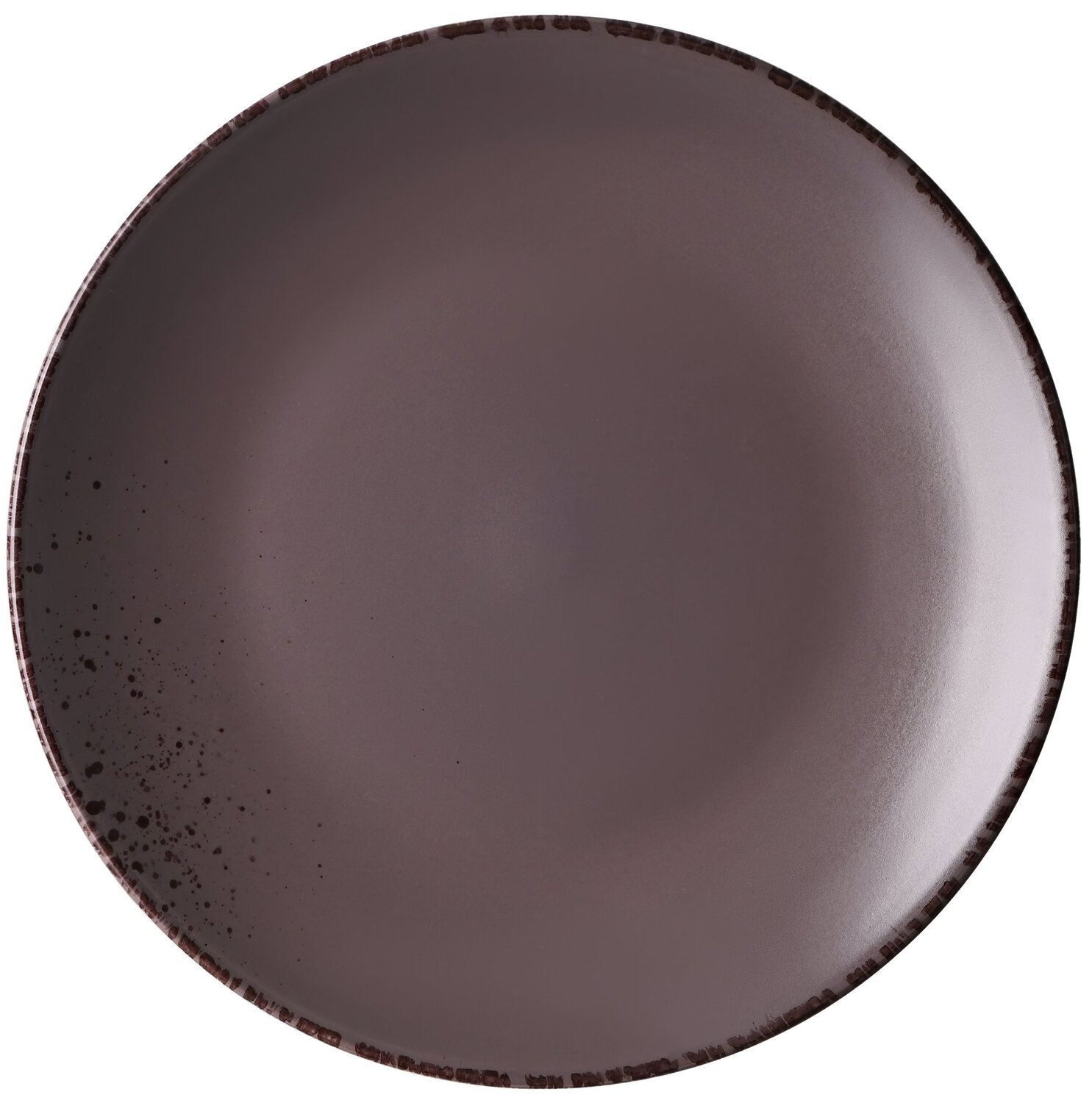 Тарелка обеденная Ardesto Lucca 26 см, Grey brown (AR2926GMC) фото 