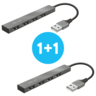 USB-хаб Trust Halyx Aluminium 4-Port Mini USB Hub (23786_TRUST)