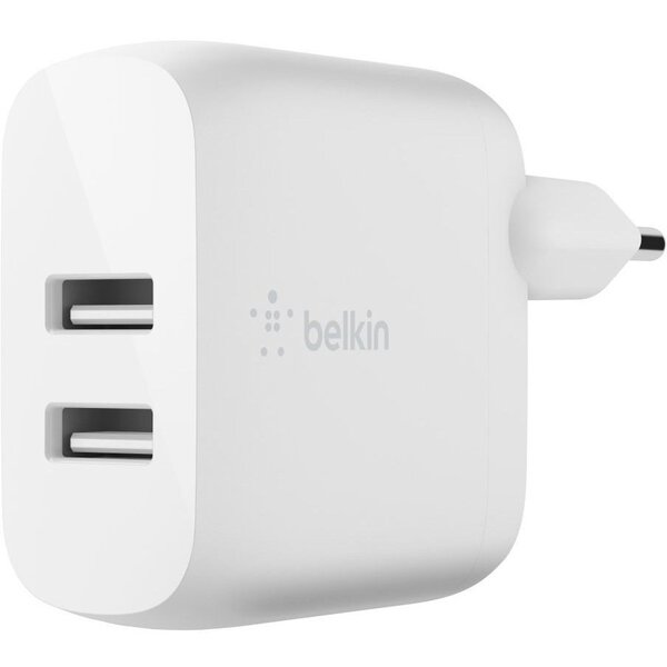 

Сетевое ЗУ Belkin Home Charger 24W DUAL USB 2.4A, Lightning 1m, white (WCD001VF1MWH)