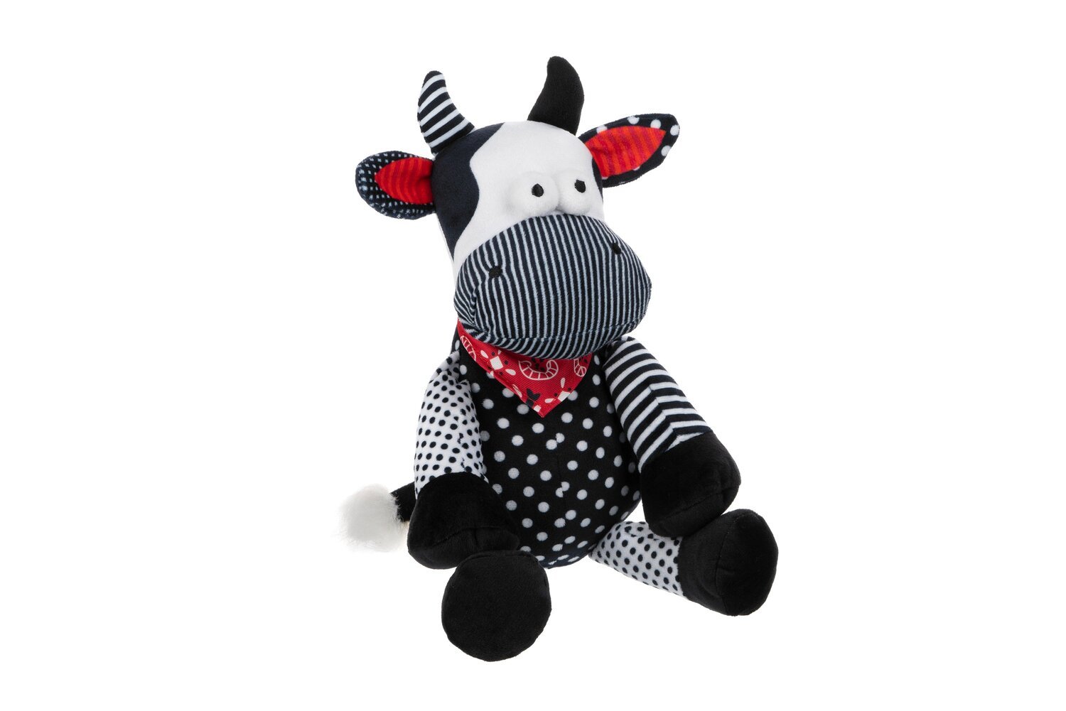  М&#039;яка іграшка Same Toy Корова/Бик, чорно-білий, 24см (A1057/24) фото
