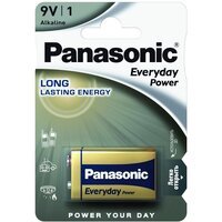 Батарейка Panasonic Everyday Power 6LR61 (6LF22, MN1604, MX1604) 1 (6LR61REE/1B)