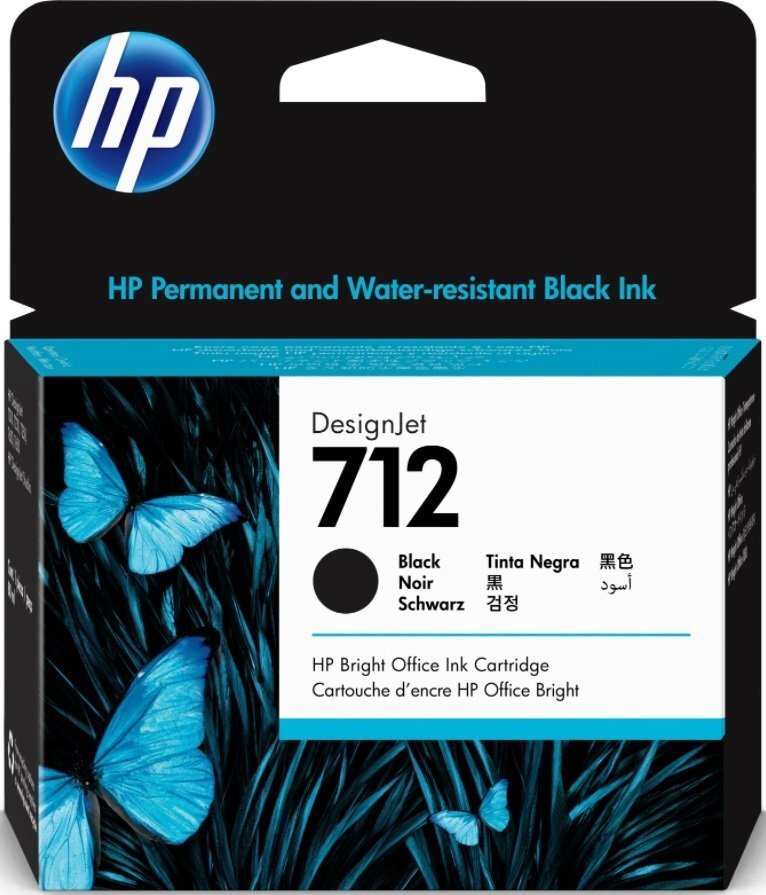  Картридж HP No.712 DesignJet Т230/Т630 Black 80ml (3ED71A) фото