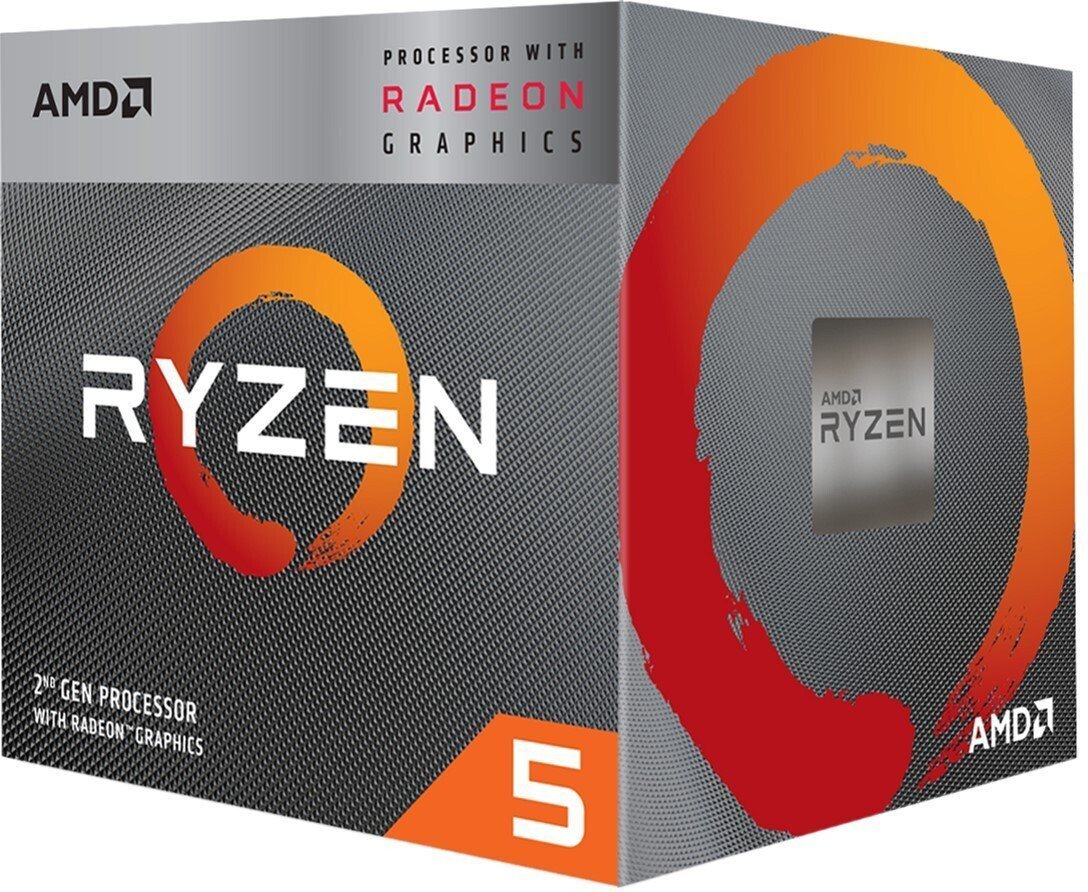 Процессор AMD Ryzen 5 3400G 4/8 3.7GHz 4Mb Radeon RX Vega 11 GPU Picasso AM4 65W Box YD3400C5FHBOX фото 