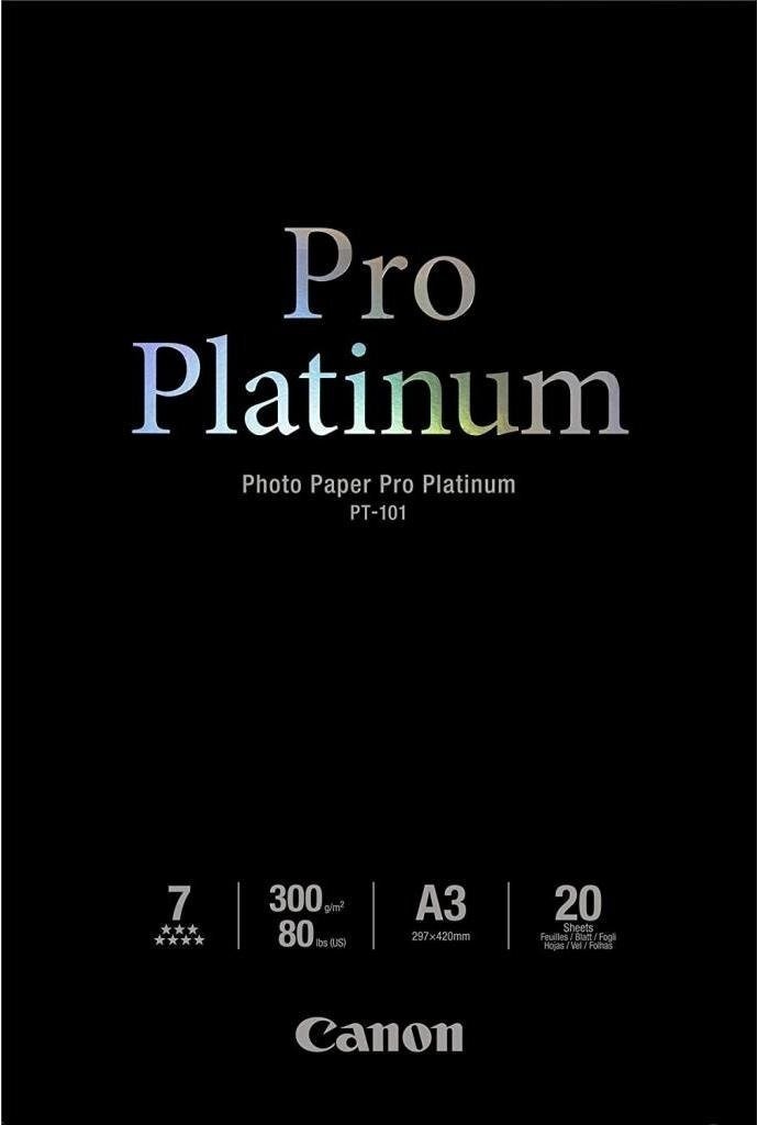 Бумага Canon A3 Pro Platinum Photo Paper PT-101, 20л (2768B017) фото 