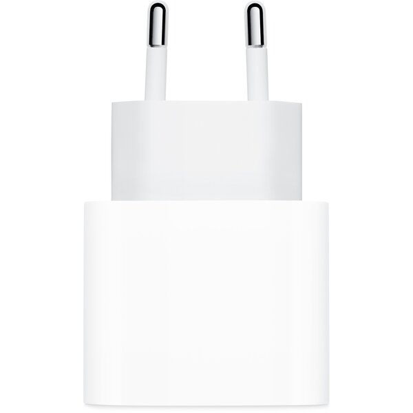 Акція на Сетевое зарядное устройство Apple 20W USB-C Power Adapter White (MHJE3ZM/A) від MOYO