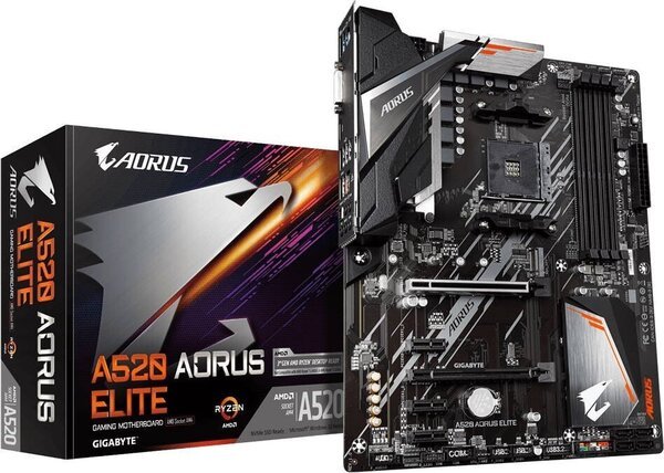 Акція на Материнская плата GIGABYTE A520 AORUS ELITE від MOYO