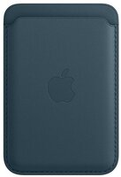 Чехол-бумажник Apple для iPhone Leather Wallet with MagSafe Baltic Blue (MHLQ3ZE/A)