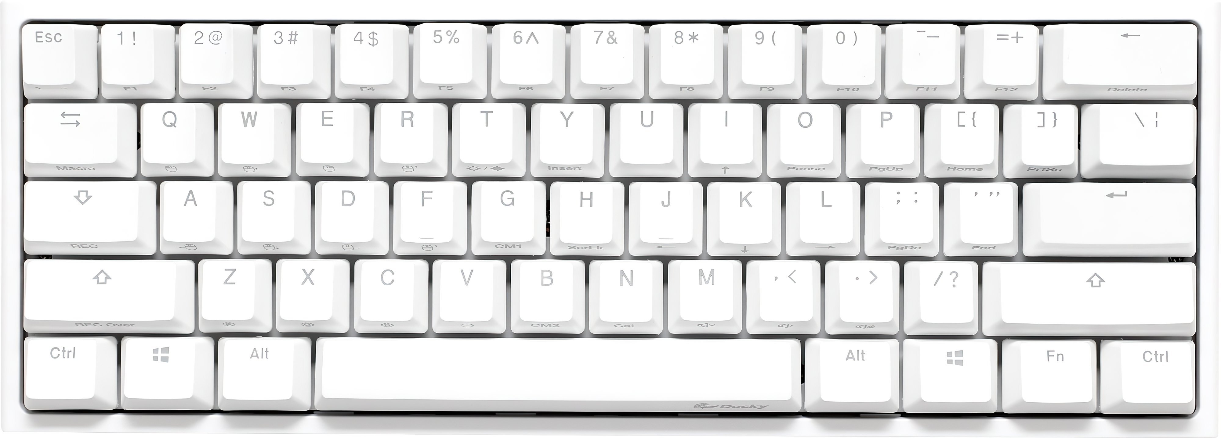 Игровая клавиатура Ducky One 2 Mini Cherry Red White (DKON2061ST-RURALWWT1) фото 1