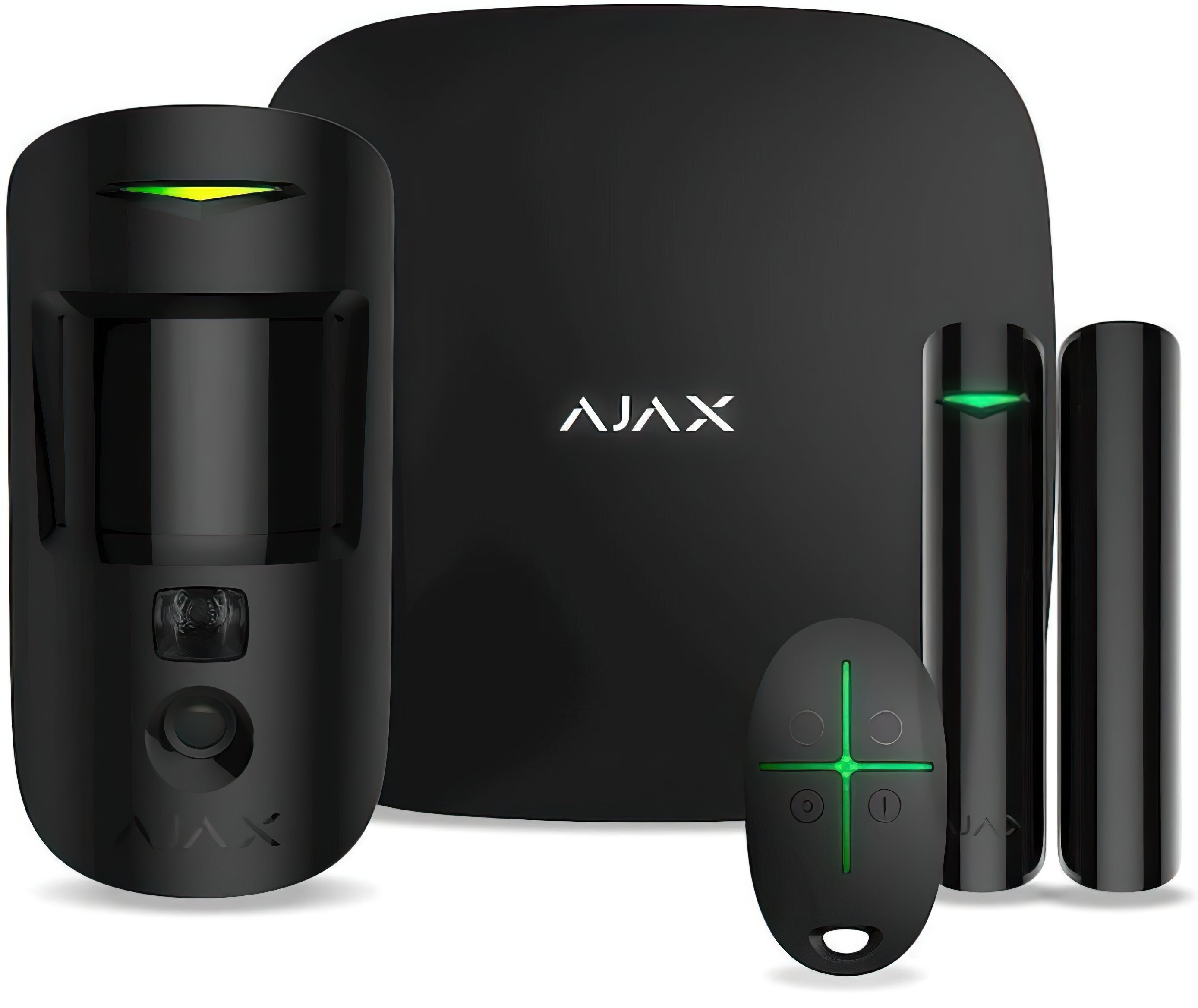 Комплект охранной сигнализации Ajax StarterKit Cam Plus черный фото 1