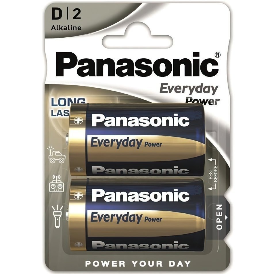 Батарейка Panasonic Everyday Power D BLI 2 (LR20REE/2B) фото 