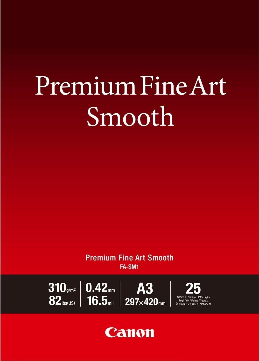Бумага Canon A3 FINE ART Paper FA-SM1 25 л. (1711C003) фото 