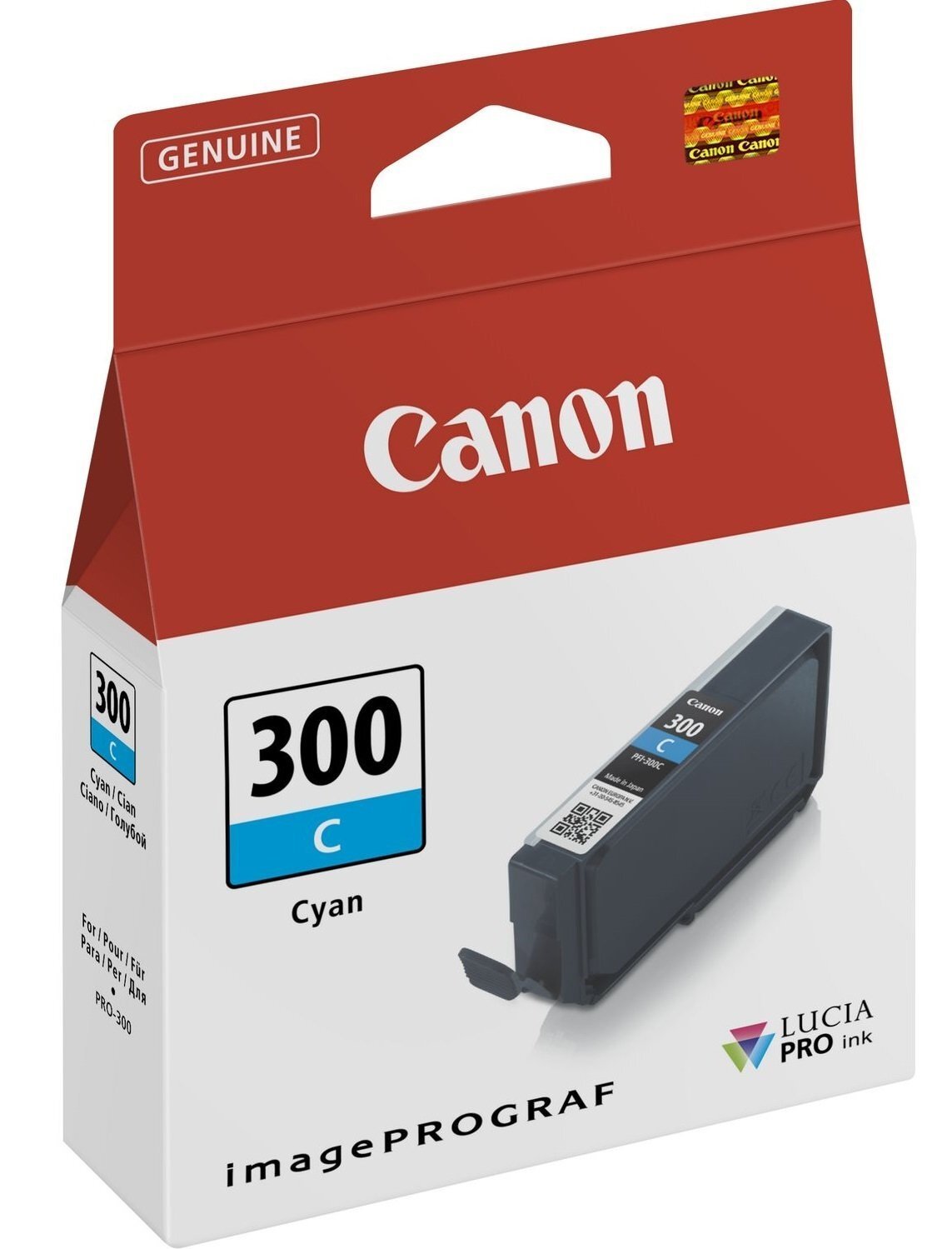 Картридж струйный Canon PFI-300 C (4194C001) фото 