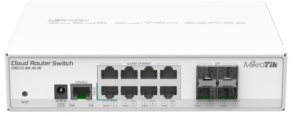 

Комутатор MikroTik Cloud Router Switch 112-8G-4S-IN (CRS112-8G-4S-IN)