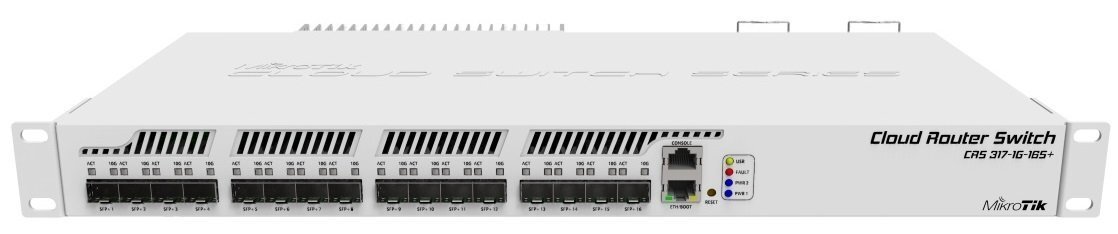 Комутатор MikroTik Cloud Router Switch 317-1G-16S+RM (CRS317-1G-16S+RM)фото