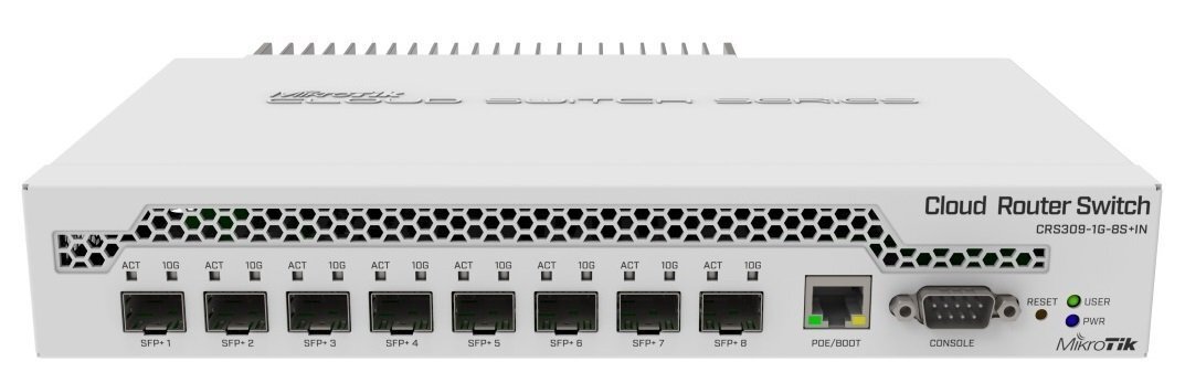 Комутатор MikroTik Cloud Router Switch CRS309-1G-8S+IN (CRS309-1G-8S+IN)фото
