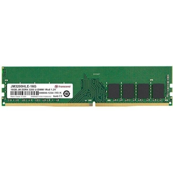Акція на Память для ПК Transcend DDR4 3200 16GB (JM3200HLE-16G) від MOYO