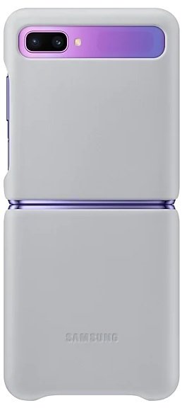 Чехол Samsung для Galaxy Flip (F700) Leather Cover Silver_ фото 
