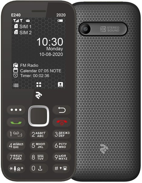 

Мобильный телефон 2E E240 2020 DS Black