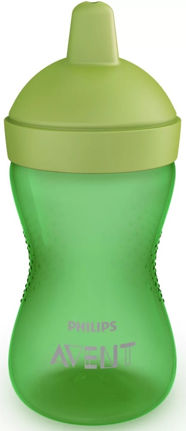 Чашка-непроливайка с твердым носиком, зеленая, 300 мл SCF804 / 03 фото 