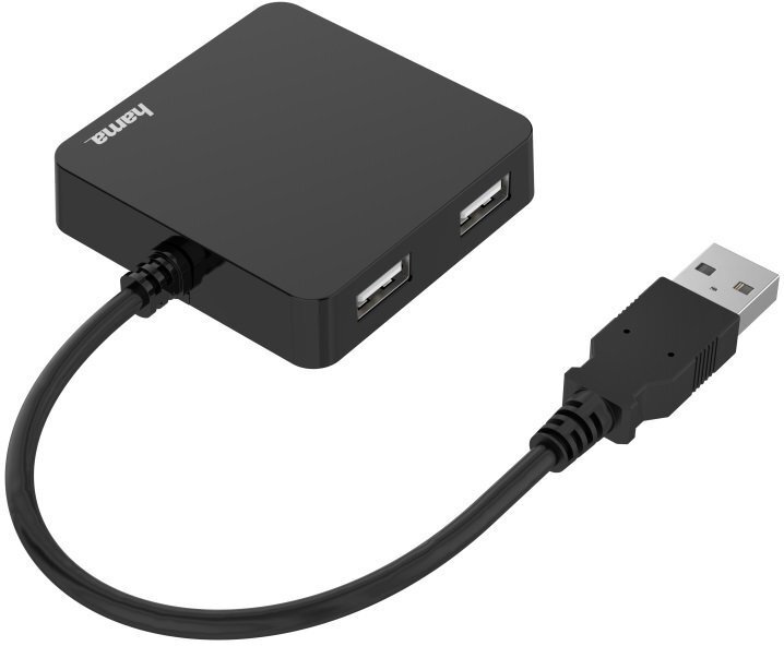 USB-хаб НАМА 4 Ports USB 2.0 Black (00200121) фото 