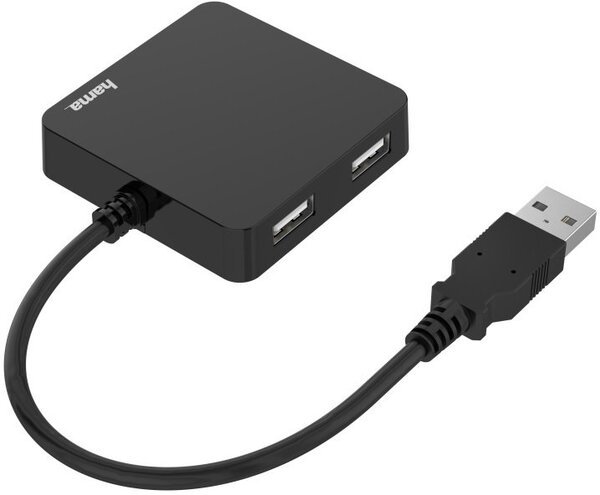 

USB-хаб НАМА 4 Ports USB 2.0 Black (00200121)
