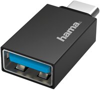 Адаптер НАМА OTG Type-C – USB-A 3.2 Black (00200311)