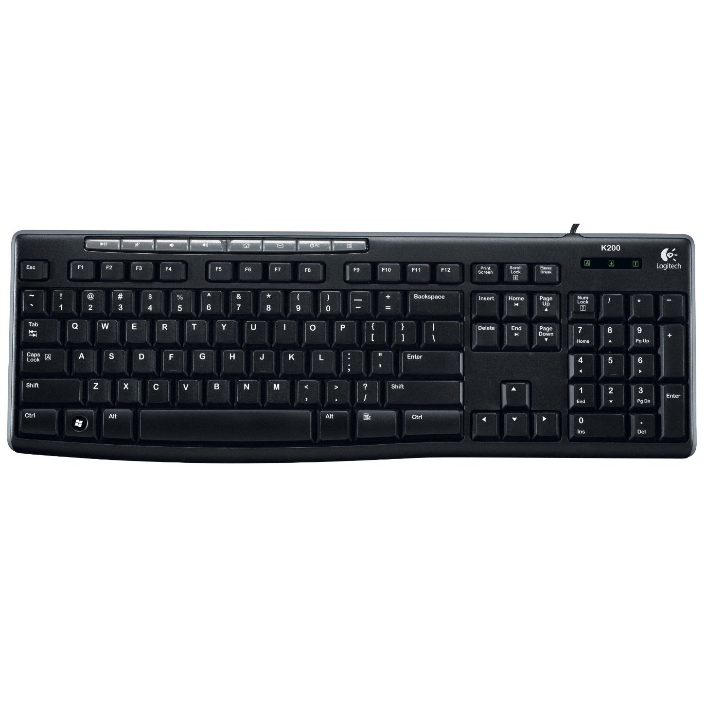 Клавиатура Logitech Media Keyboard K200 USB Ru (920-002746) фото 1