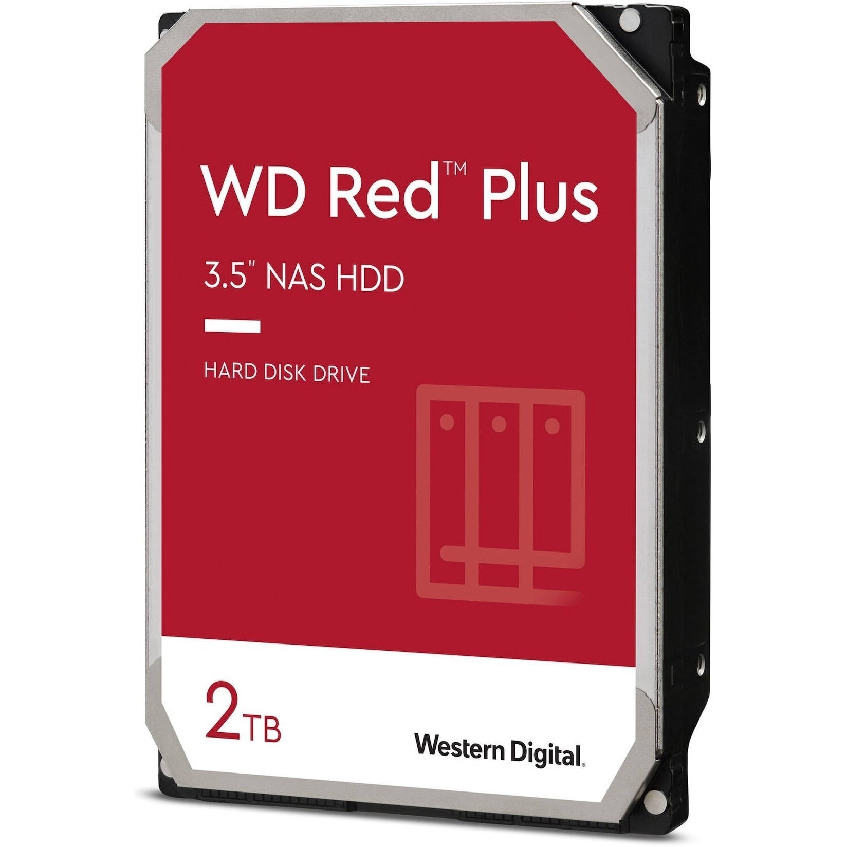 Жесткий диск внутренний WD 3.5" SATA 3.0 2TB 5400 128MB Red Plus NAS (WD20EFZX) фото 1