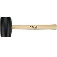Киянка гумова Neo Tools 72 мм, 900 г, руків`я дерев`яна (25-064)